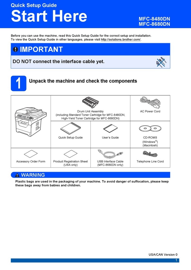 Brother MFC-8480DN User manual