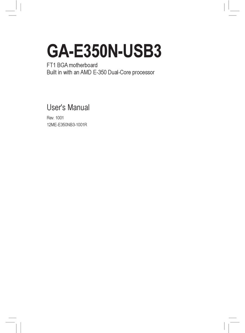 Gigabyte GA-E350N-USB3 User manual