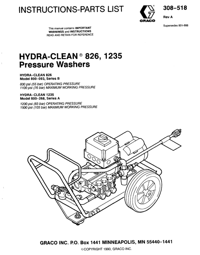 Graco Hydra-Clean 1235 Instructions- Instructions-parts list