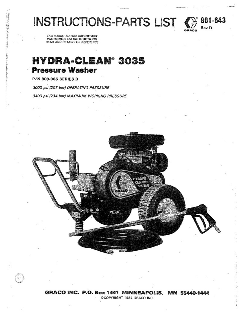 Graco Hydra-Clean 3035 Instructions-parts list