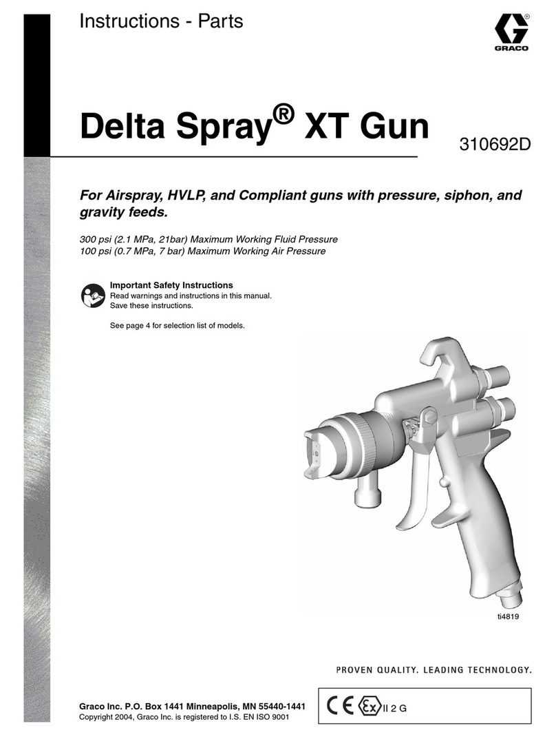 Graco DELTA SPRAY XT GUN 310692D Parts list manual