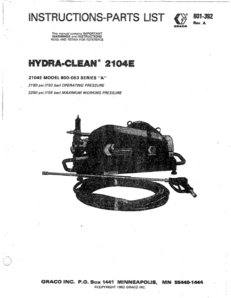 Graco Hydra-Clean 2104E Operation manual