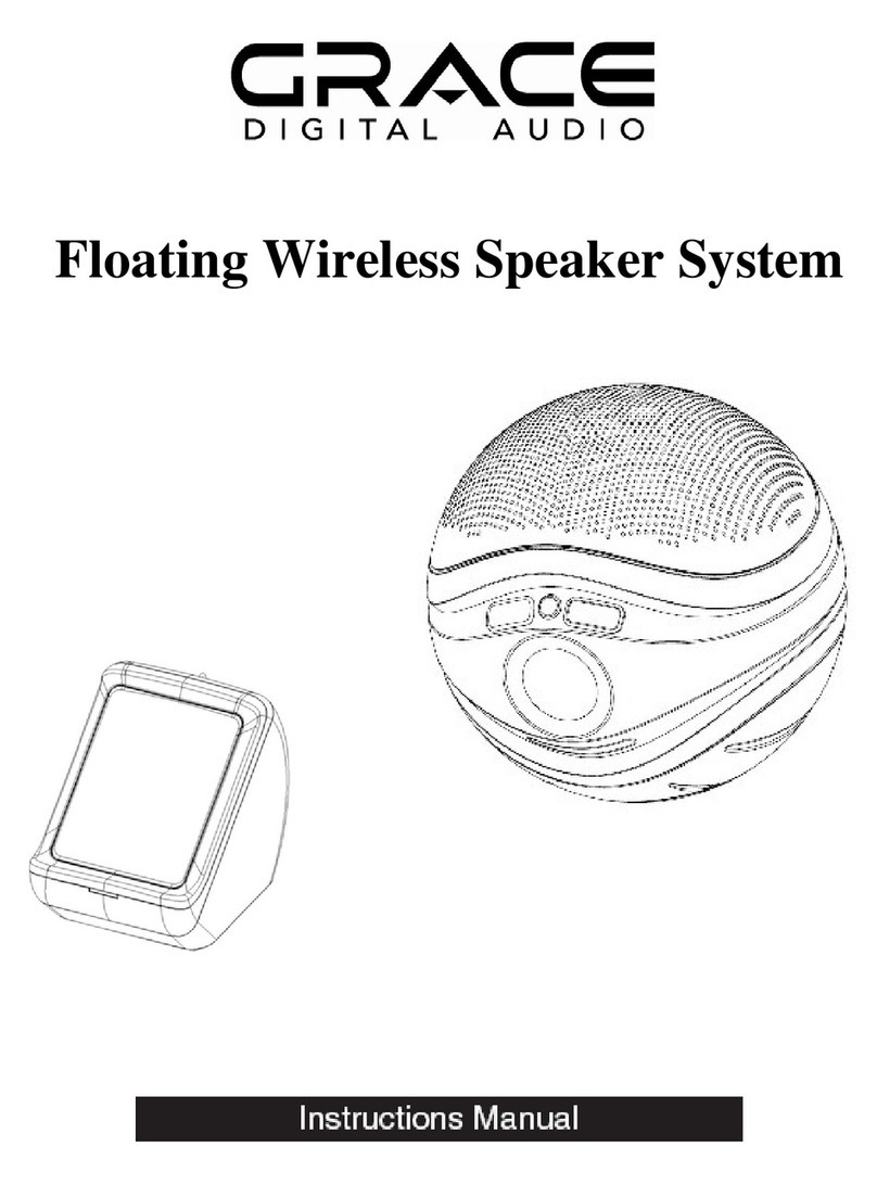 Grace Digital Audio Aquasounders AQSTR400W instruction manual