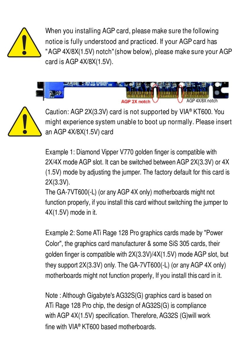 Gigabyte GA-7VT600 user manual