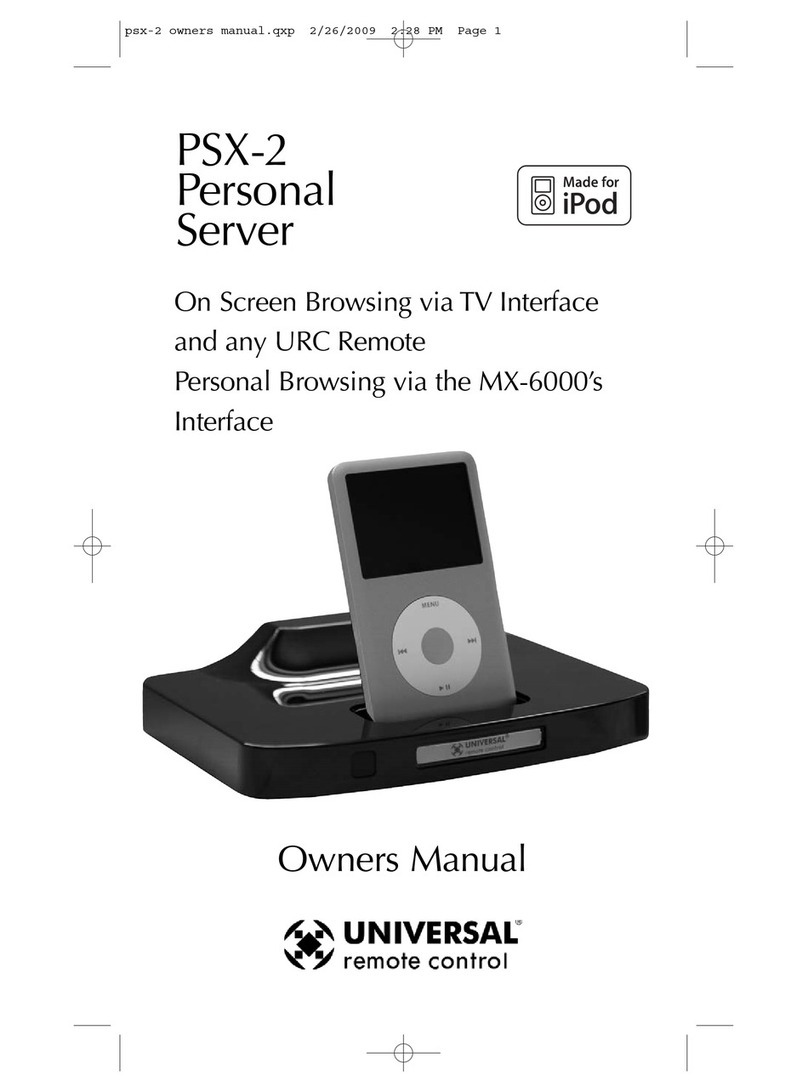 Universal Remote Control Complete Control PSX-2 User manual