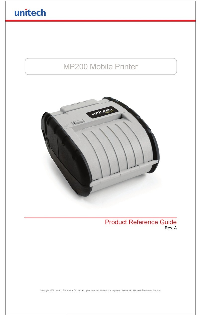 Unitech MP200 Installation and operation manual