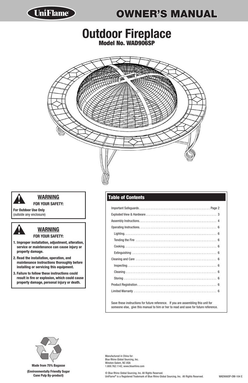 Uniflame WAD906SP User manual