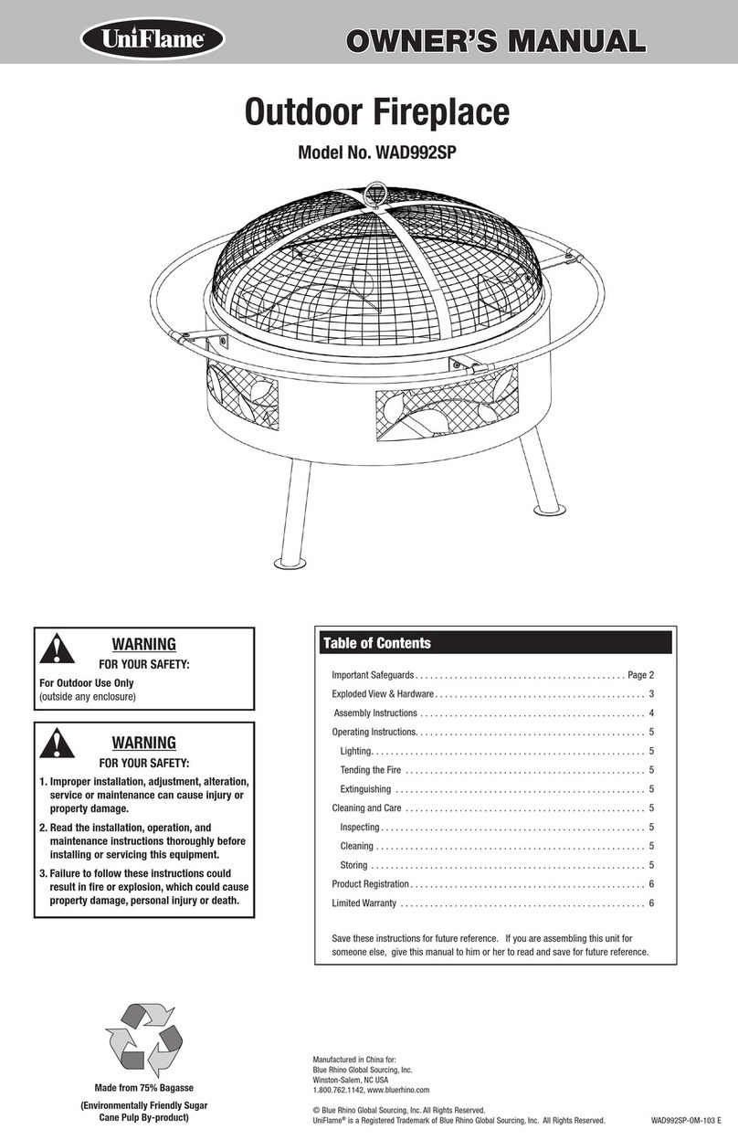 Uniflame WAD992SP User manual