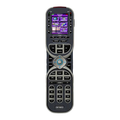 Universal Remote Control COMPLETE CONTROL MX-880Z User manual