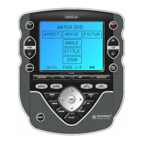 Universal Remote Control MX-900 Programming manual
