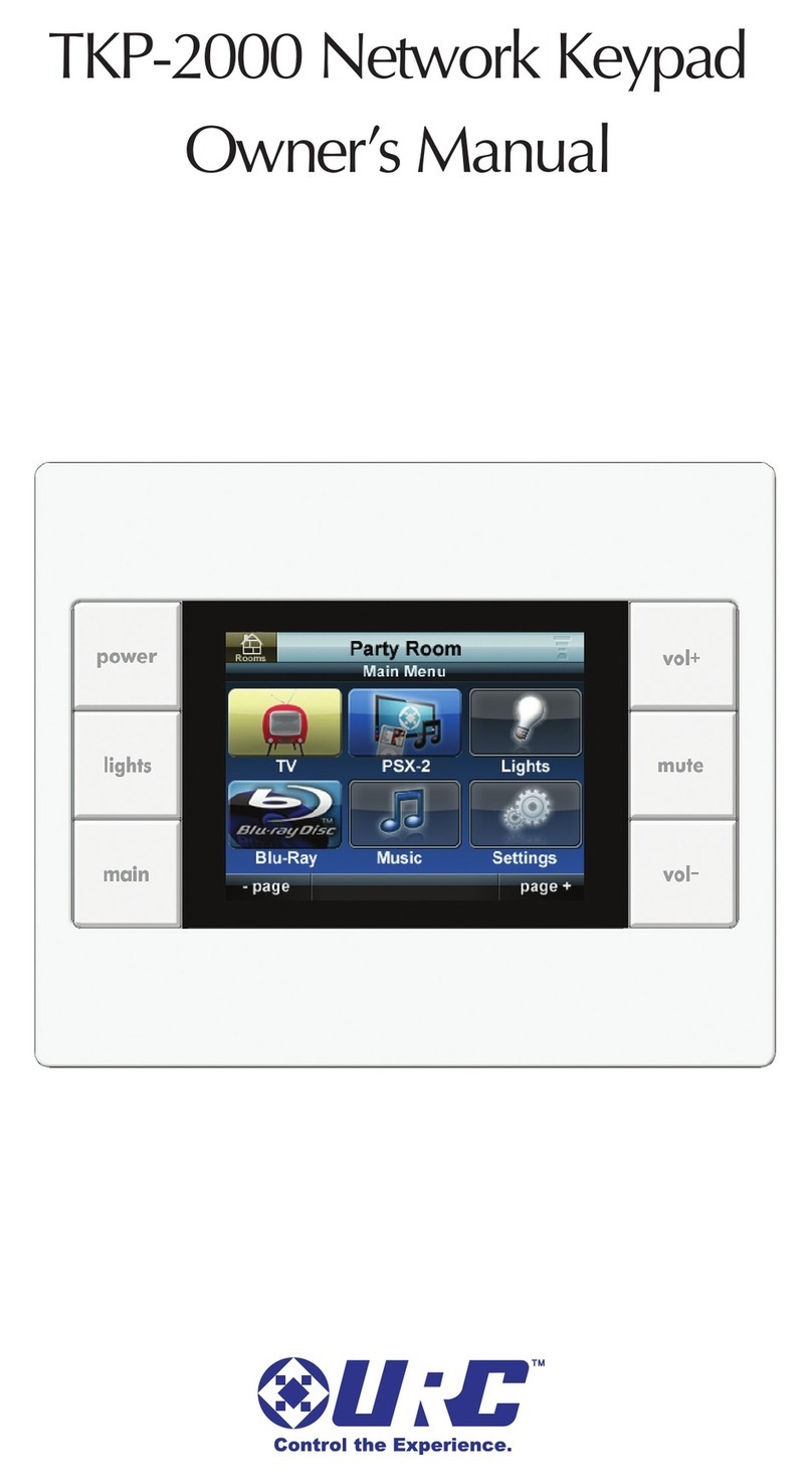 Universal Remote Control TKP-2000 owner's manual