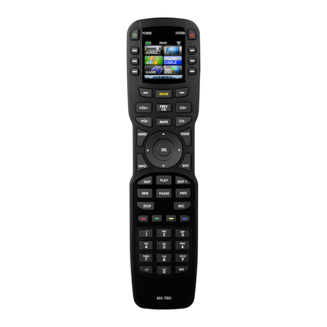 Universal Remote Control Complete Control MX-780 User manual