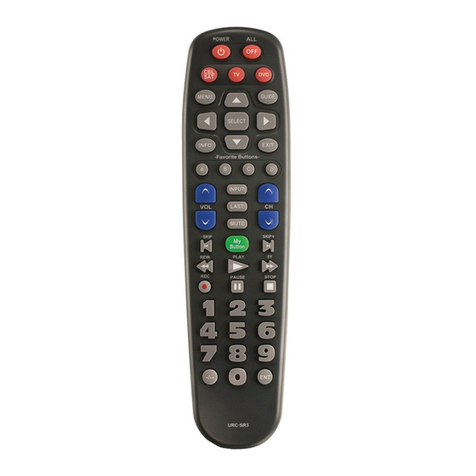 Universal Remote Control URC-SR3 owner's manual Universal Remote Control URC-SR3 owner's manual