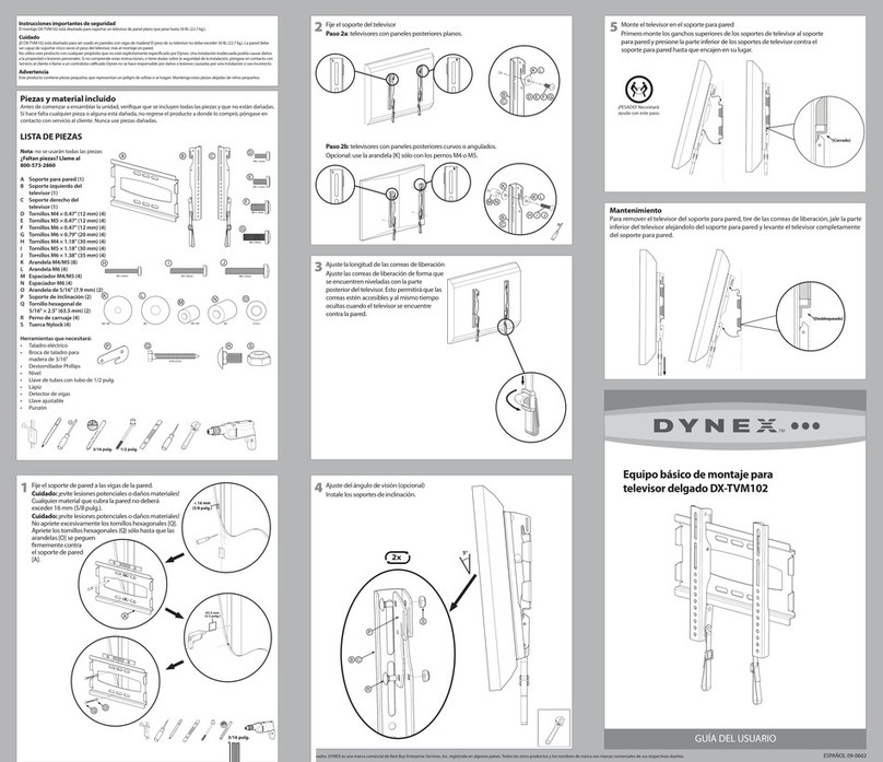Dynex DX-TVM102 Quick setup guide