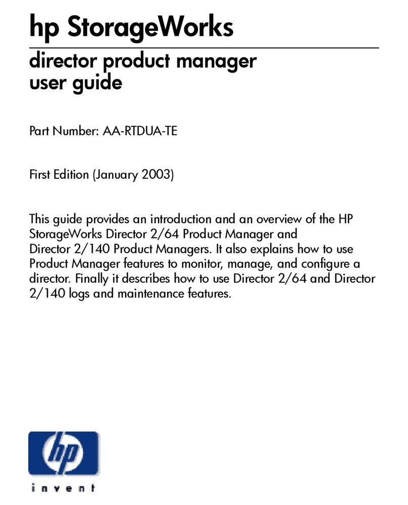 HP StorageWorks 2/140 - Director Switch User manual