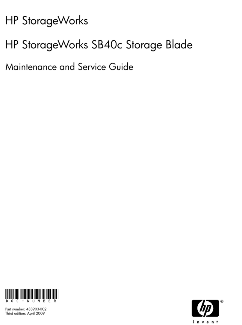 HP StorageWorks SB40c Manual