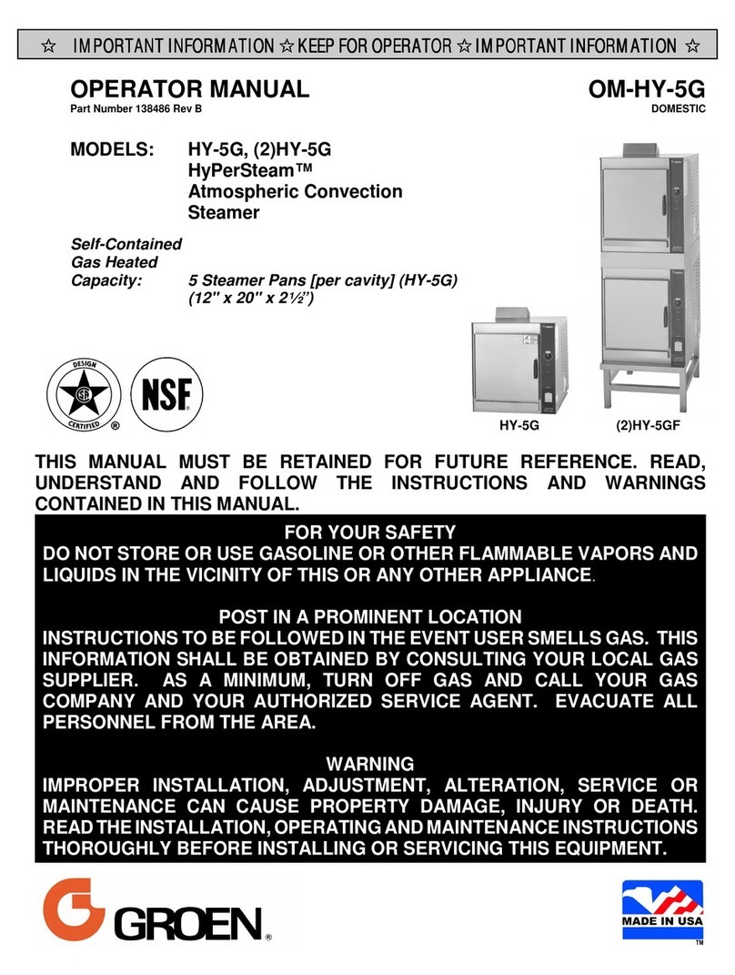 Groen HyPerSteam (2)HY-5G User manual