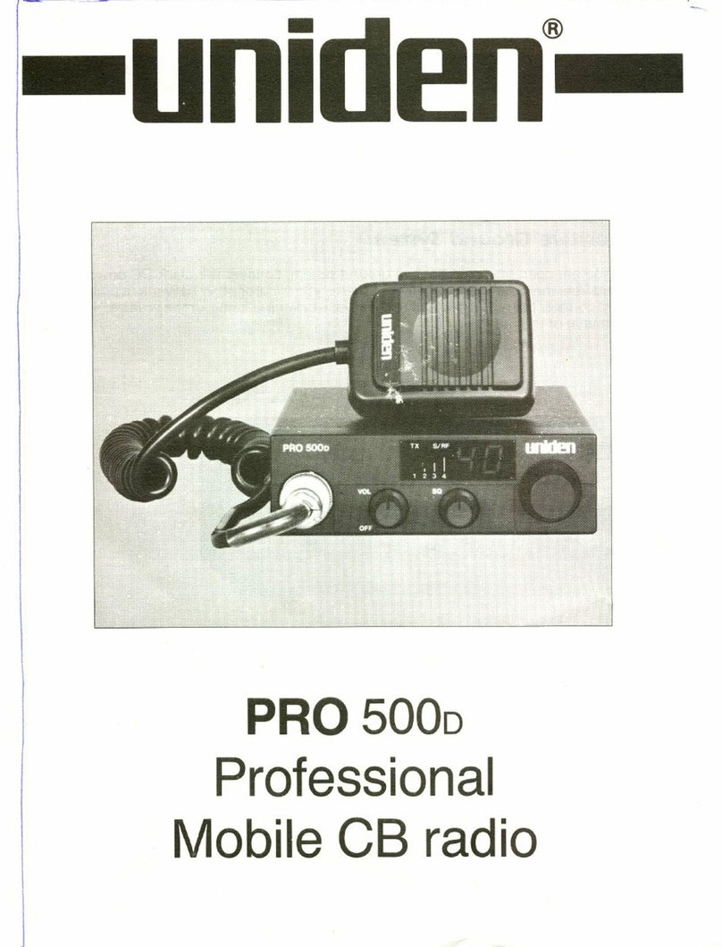Uniden PRO 500D owner's manual