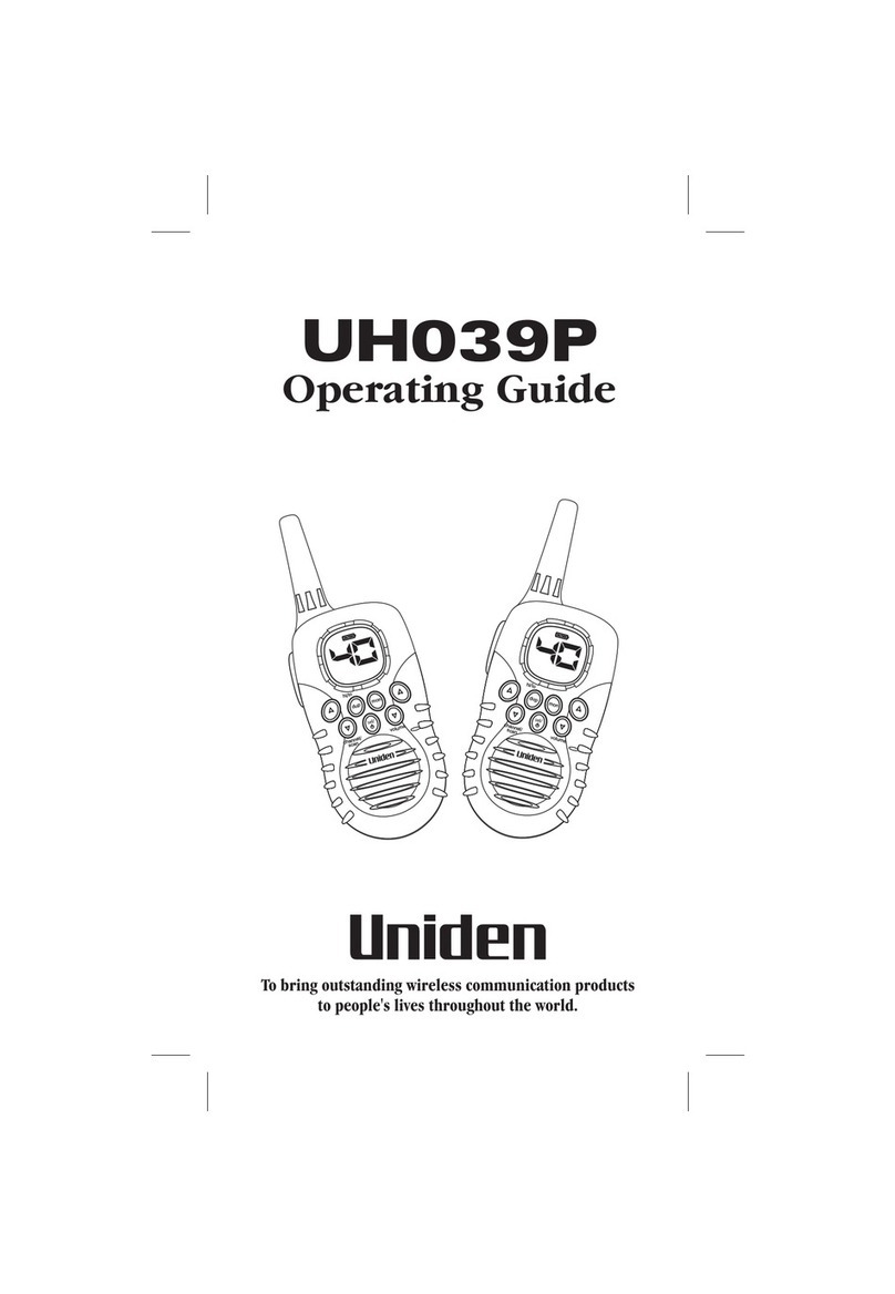 Uniden UH039P operating guide