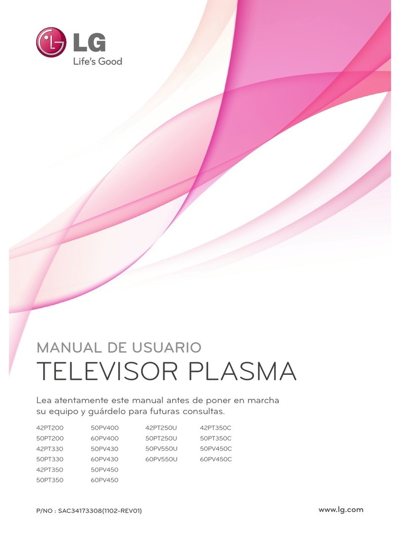 LG 42PT350 Series User manual