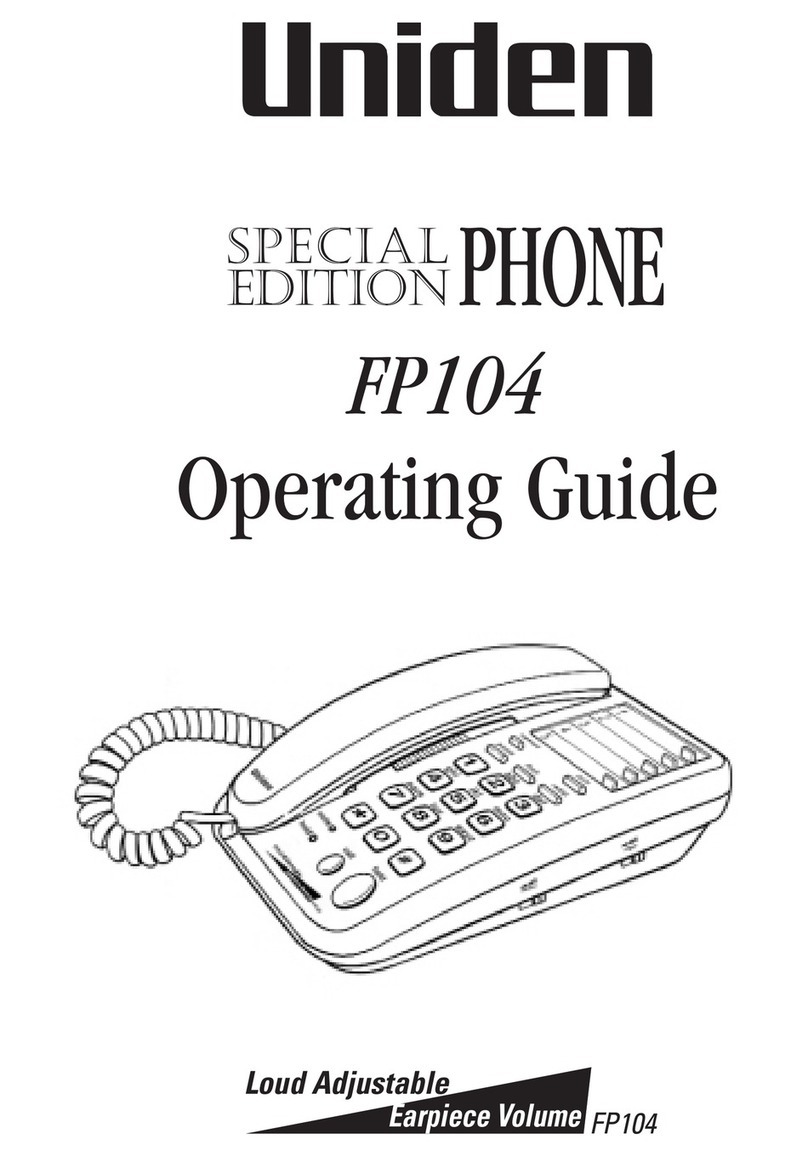Uniden FP104 User manual