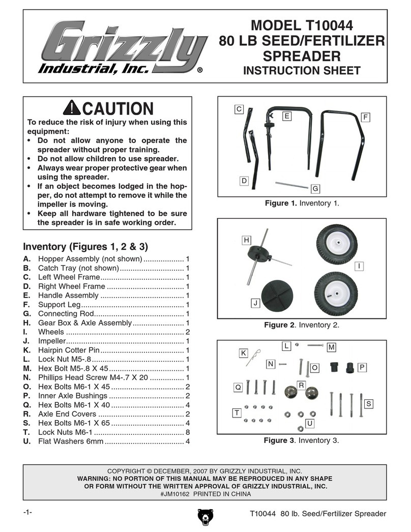 Grizzly T10044 instruction sheet