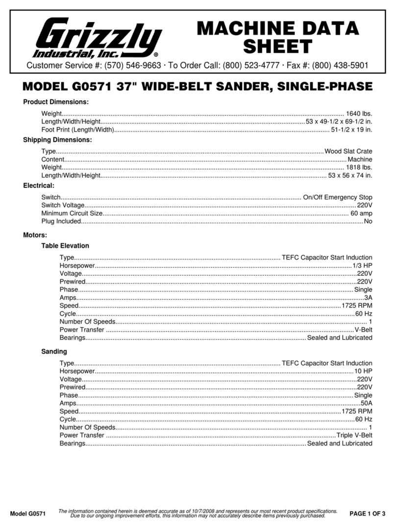 Grizzly G0571 Instruction Manual