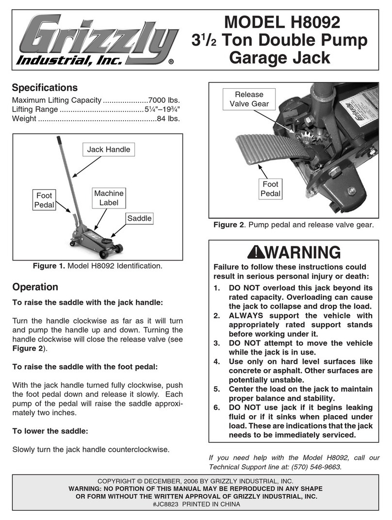Grizzly H8092 User manual
