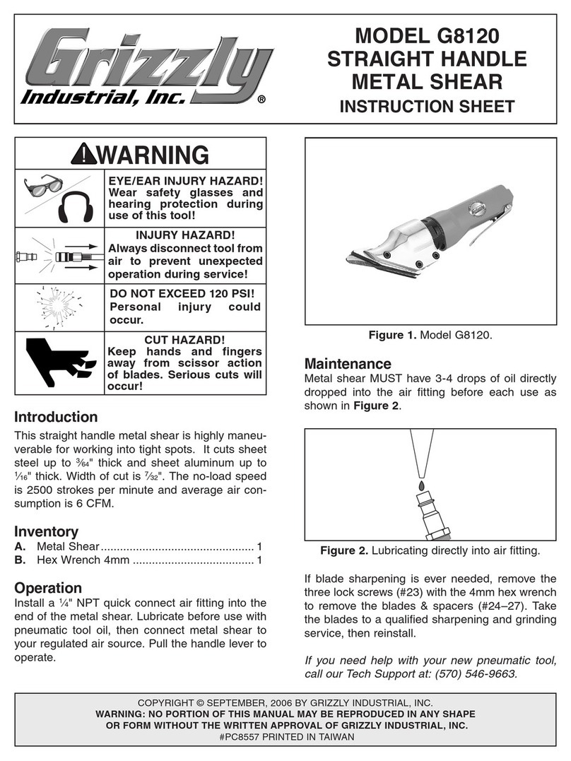 Grizzly G8120 User manual Grizzly G8120 User manual
