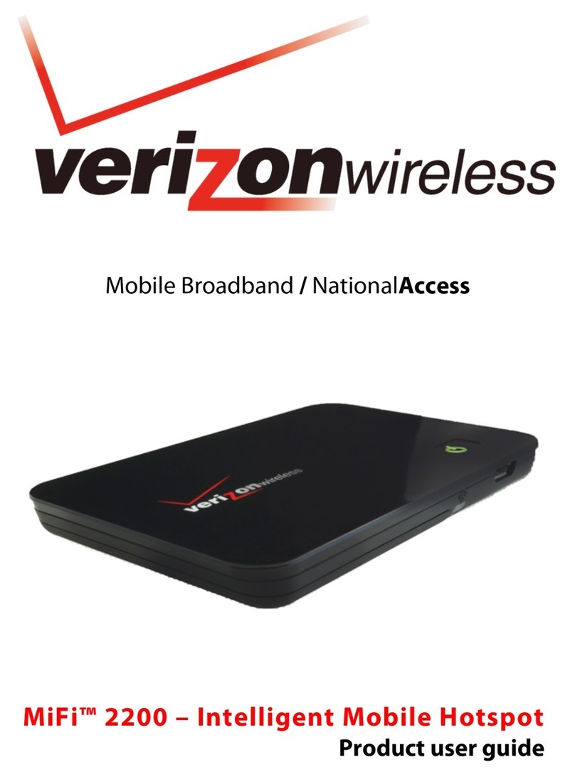 Verizon Wireless MIFI MiFi 2200 Product user guide