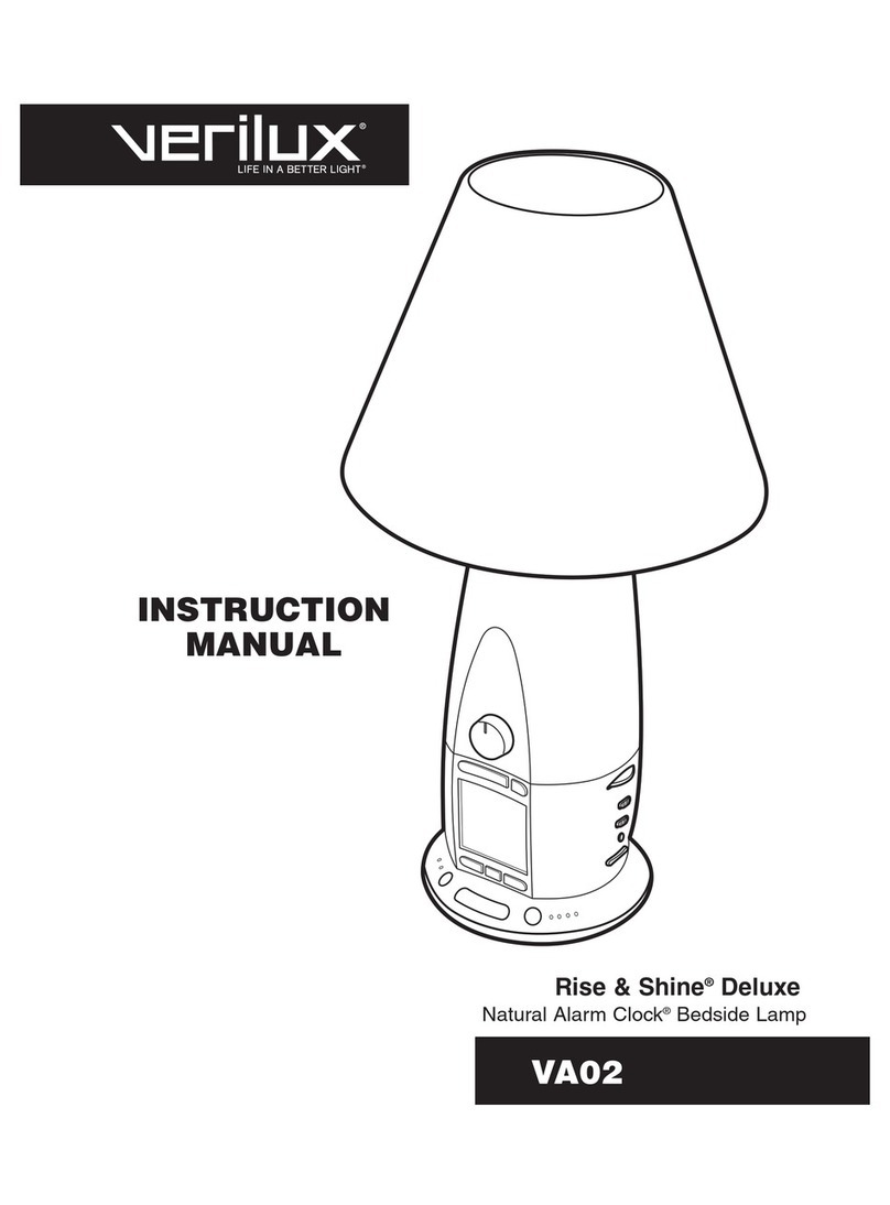 Verilux Rise & Shine Deluxe VA02 User manual
