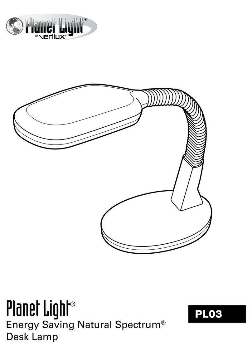 Verilux Planet Light PL03 User manual Verilux Planet Light PL03 User manual