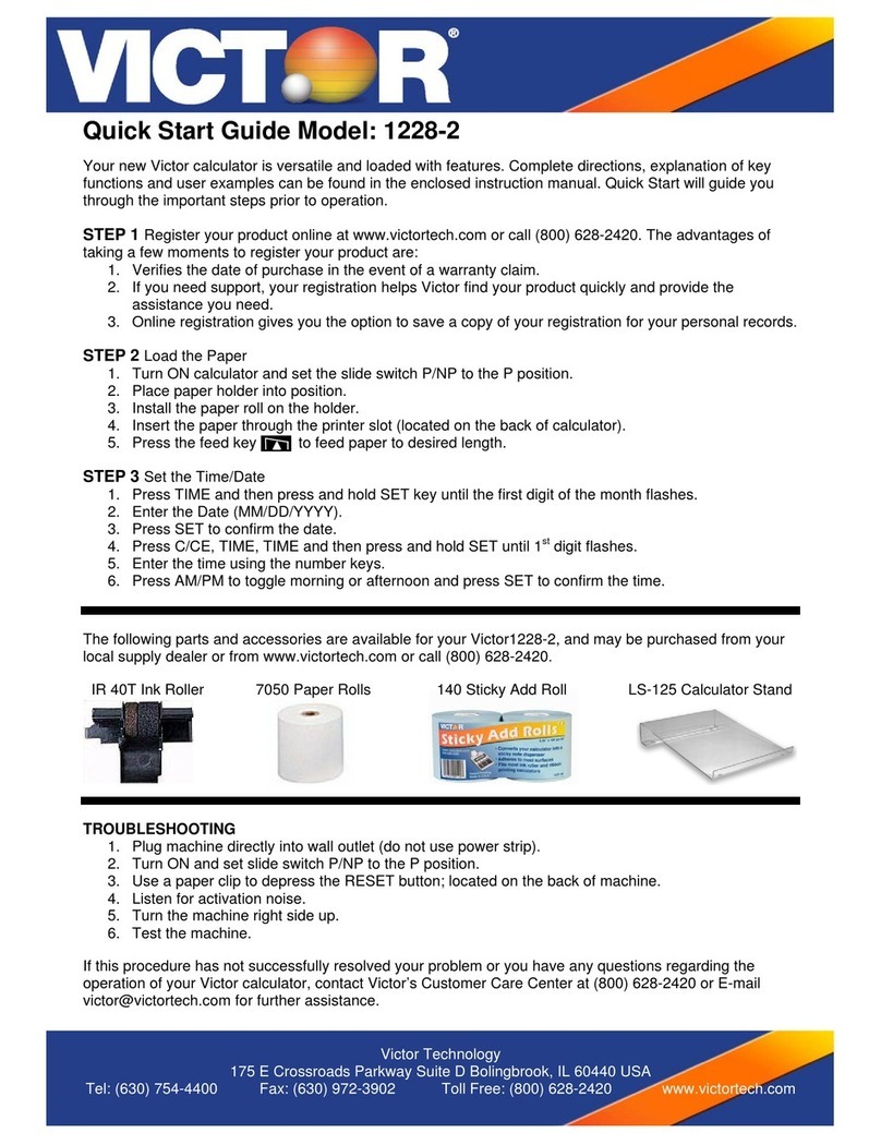 Victor 1228-2 Series User manual