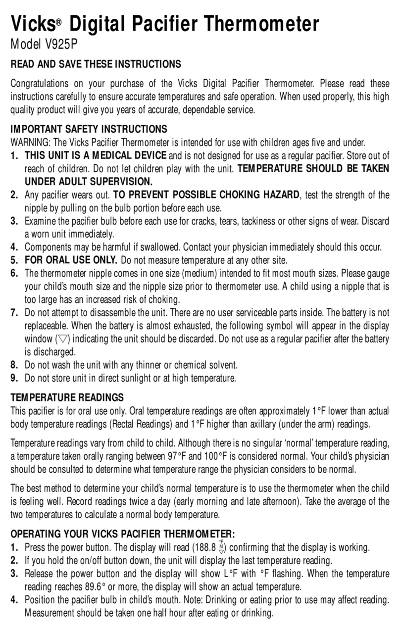 Vicks V925P User manual Vicks V925P User manual