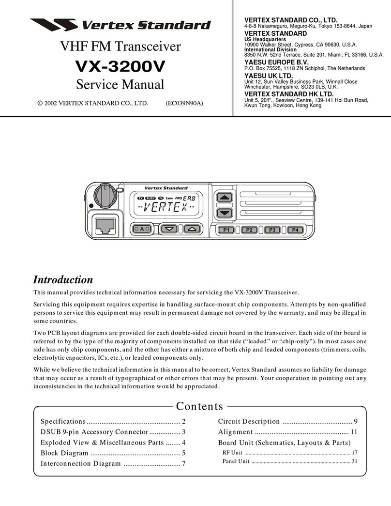 Vertex Standard VX-3200V User manual