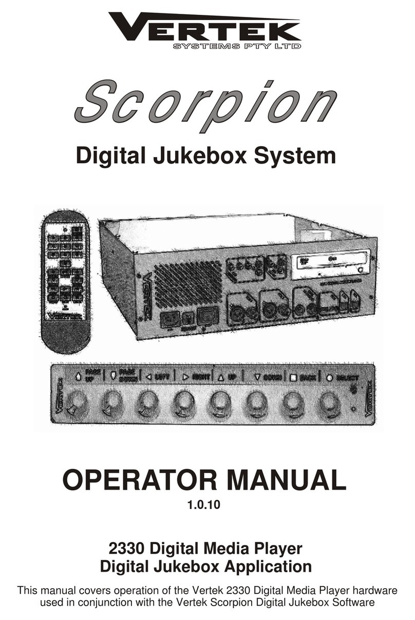 Vertek SCORPION 2330 Operator's manual