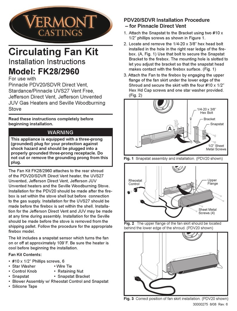 Vermont Castings FK28 installation instructions