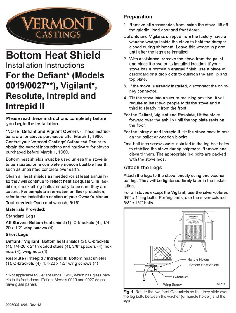 Vermont Castings Vigilant installation instructions Vermont Castings Vigilant installation instructions