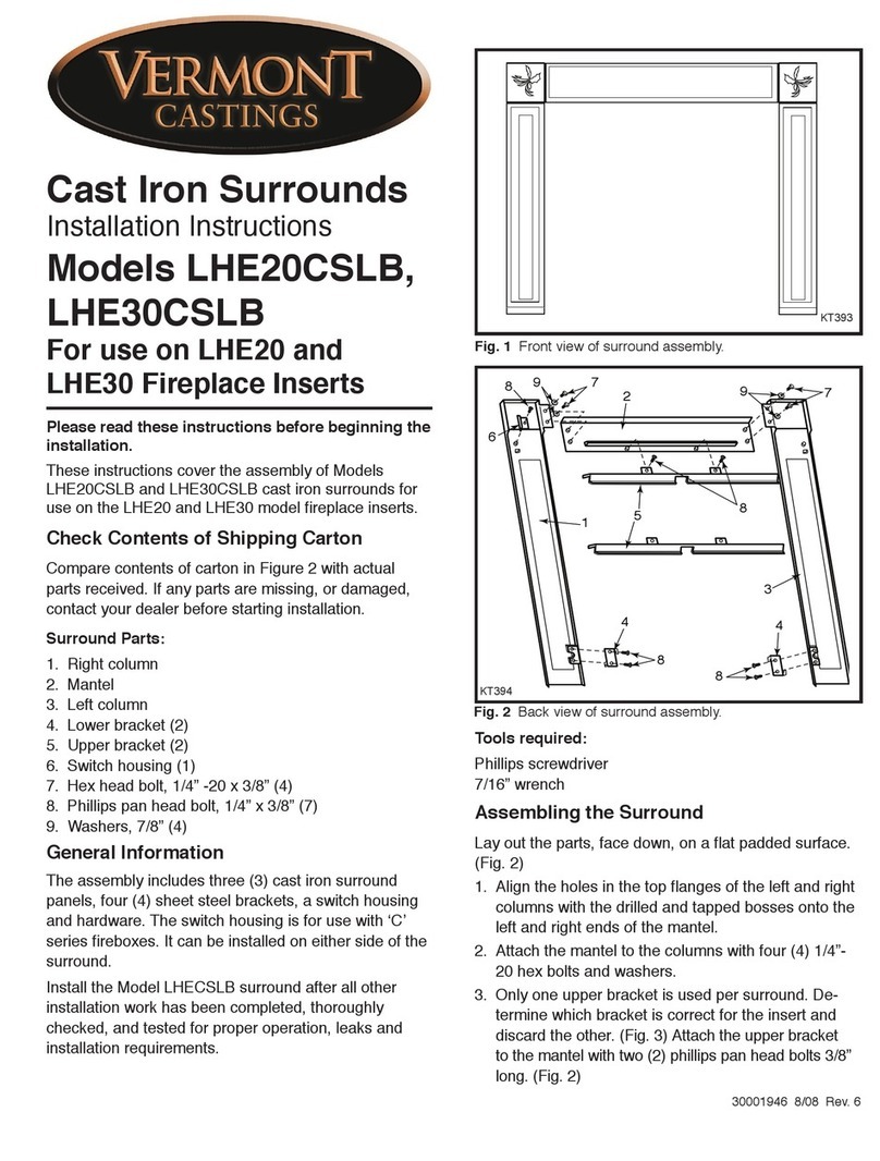 Vermont Castings LHE20CSLB installation instructions