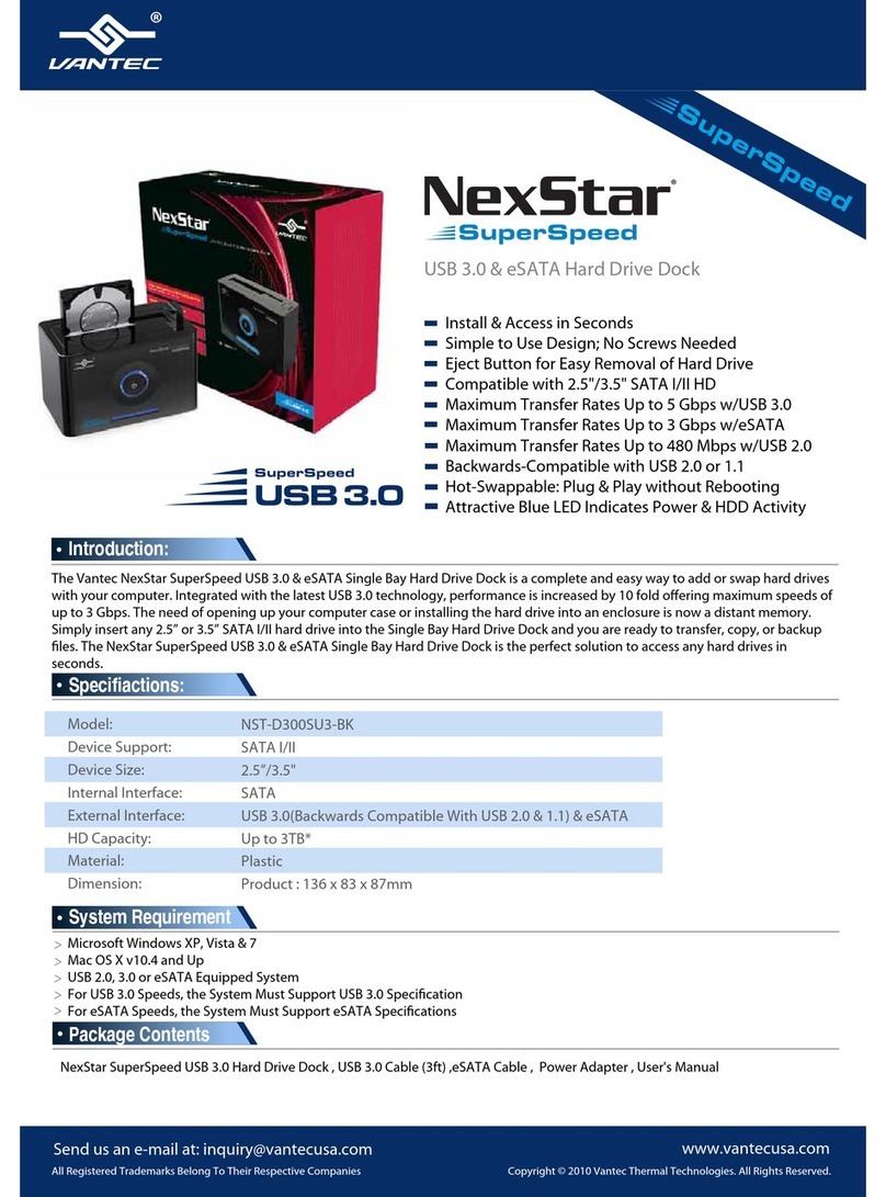 Vantec NexStar NST-D300SU3-BK specification