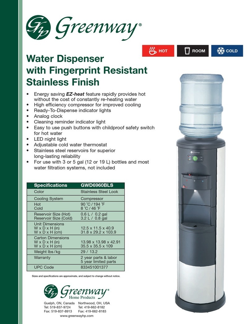 Greenway Home Products GWD6960BLS specification Greenway Home Products GWD6960BLS specification