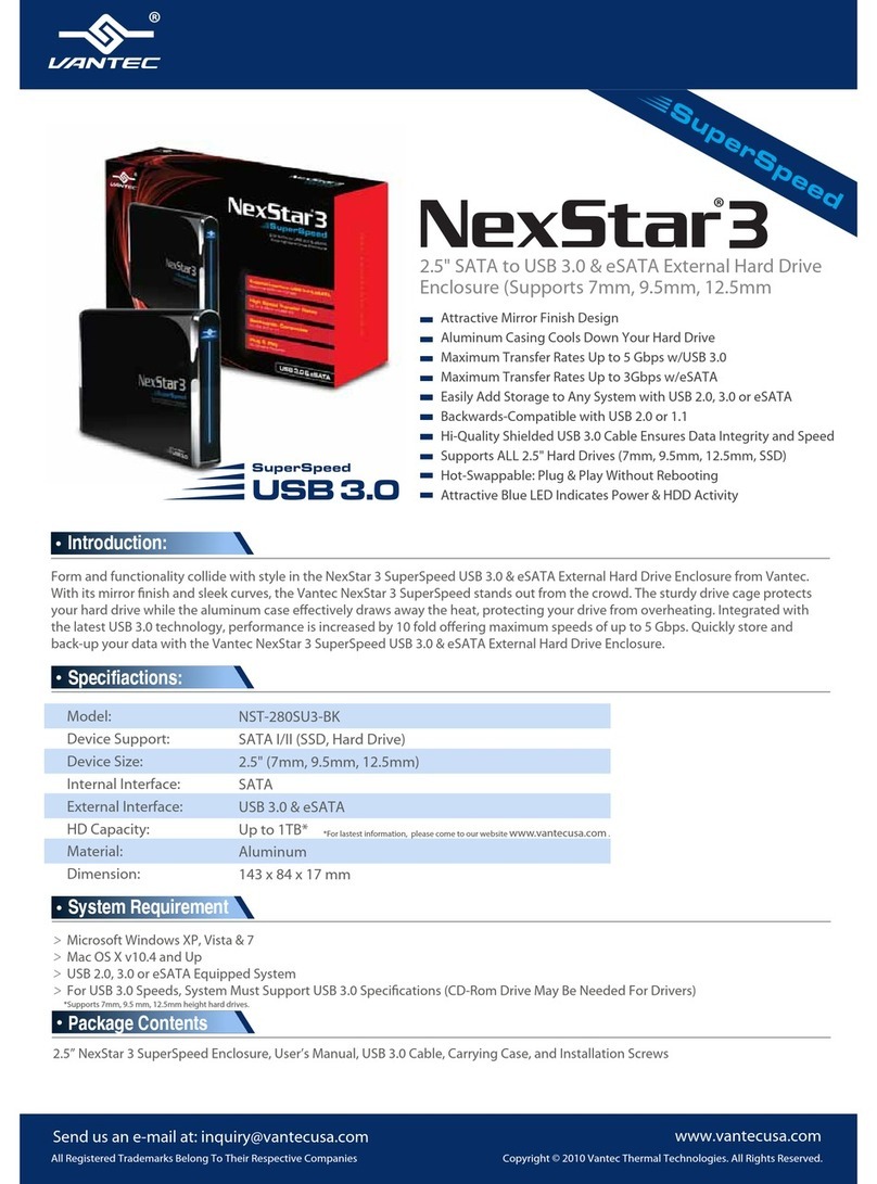 Vantec NexStar 3 specification