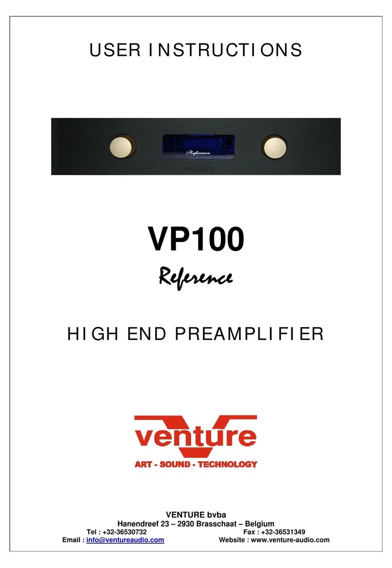 venture VP100 Reference User instructions