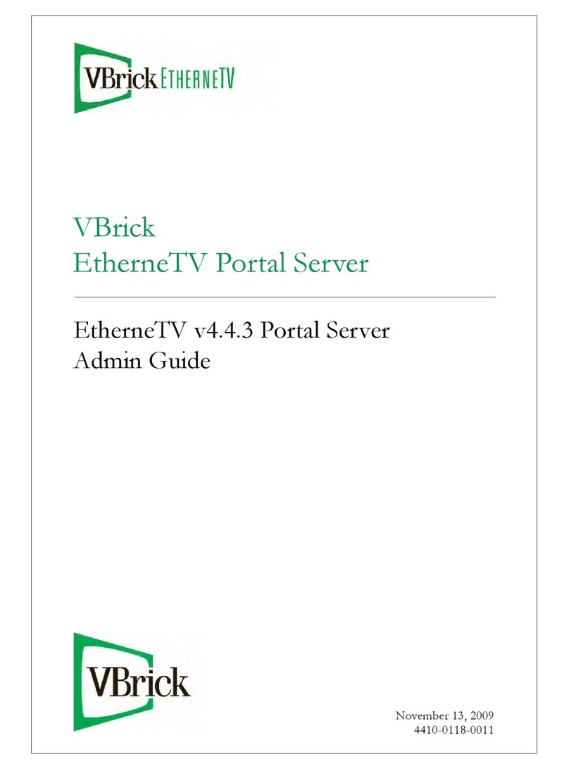 VBrick ETHERNETV V4.4.3 Admin guide VBrick ETHERNETV V4.4.3 Admin guide