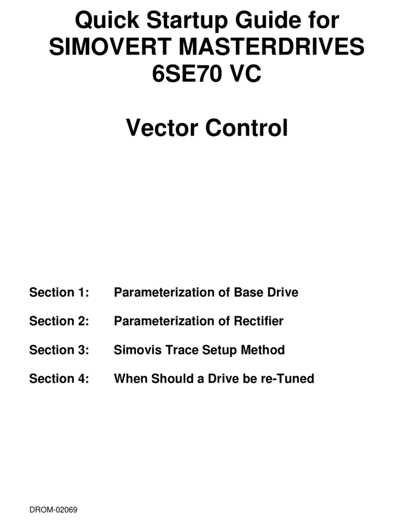 Siemens SIMOVERT MASTERDRIVES 6SE70 VC User manual