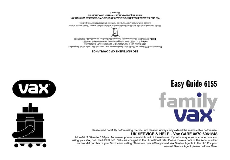 Vax familyVAX 6155 Product information sheet