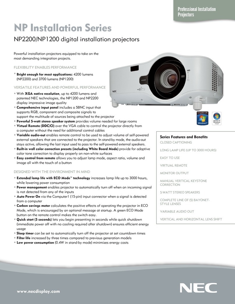 NEC NP1200 Series User manual