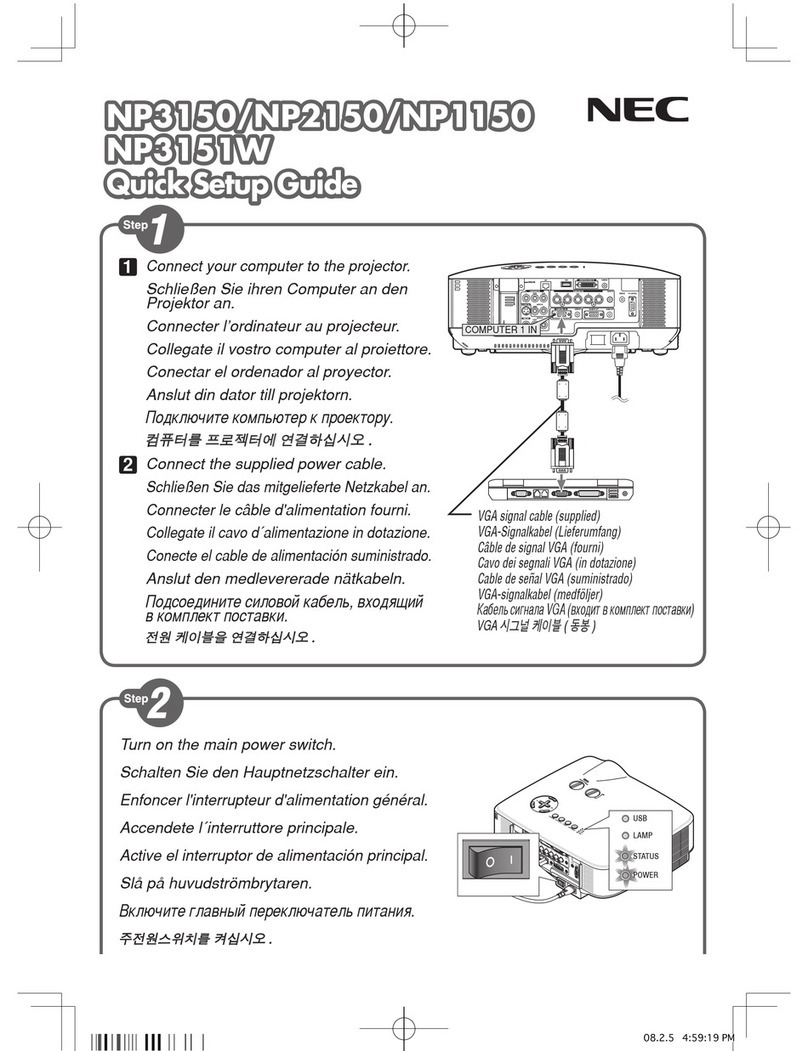NEC NP1150 XGA User manual