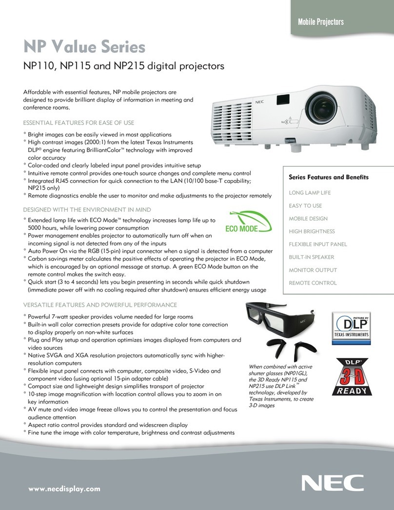 NEC NP115 Series User manual