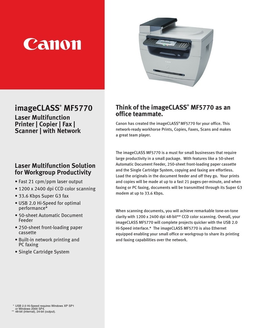 Canon ImageCLASS MF5730 Manual